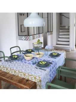 Nappe enduite Mosaïque émail par Le Jacquard Français