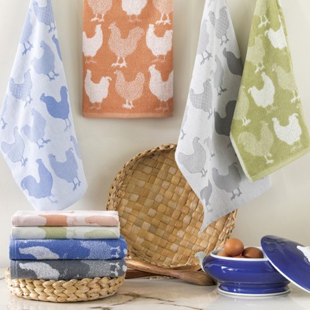 Lot de 6 carrés éponge Chicken par Lasa Home