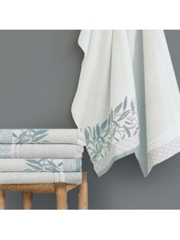 Drap de bain Bud céladon par Lasa Home