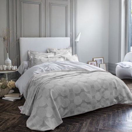 jeté de lit Dahlias par Anne de Solène