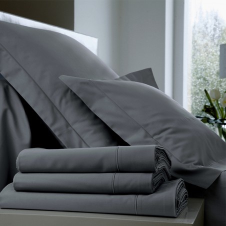 Traversin Satin Uni par Blanc des Vosges