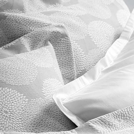 Housse oreiller Dahlias par Anne de Solène