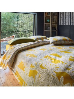 Parure de couette Oasis soleil par Blanc Des Vosges