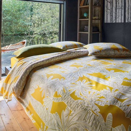 Parure de couette Oasis soleil par Blanc Des Vosges