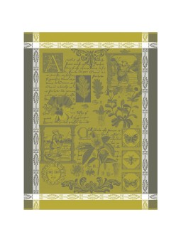 Lot de 3 torchons Herbier par Le Jacquard Français