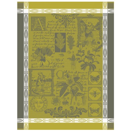 Lot de 3 torchons Herbier par Le Jacquard Français