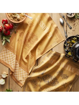 Lot de 6 torchons Plats cuisinés par Coucke