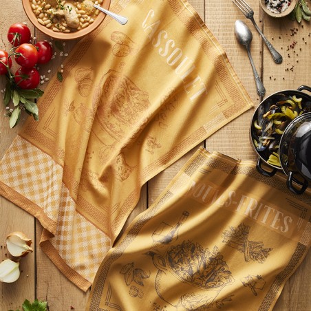 Lot de 6 torchons Plats cuisinés par Coucke