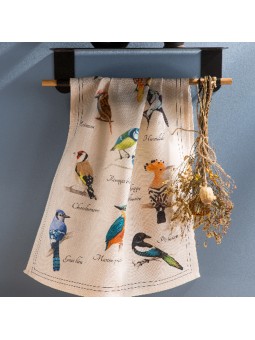 Lot de 3 torchons métis Les oiseaux par Coucke