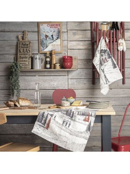 Lot de 3 torchons métis Paysage montagnard par Coucke