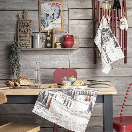 Lot de 3 torchons métis Paysage montagnard par Coucke