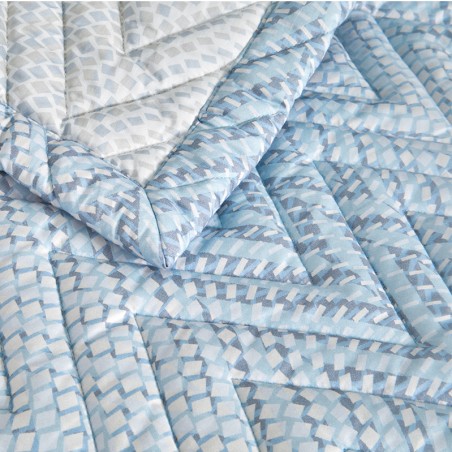 Jeté de lit matelassé Gravity par Blanc des Vosges