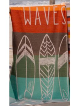 Drap de plage Waves par Lasa Home