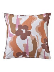 Parure de couette Pop terrracotta par Blanc Des Vosges