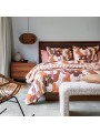 Parure de couette Pop terrracotta par Blanc Des Vosges