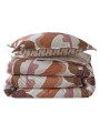 Parure de couette Pop terrracotta par Blanc Des Vosges