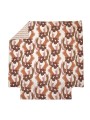 Parure de couette Pop terrracotta par Blanc Des Vosges