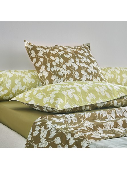 Parure de drap Envolée kaki par Blanc des Vosges