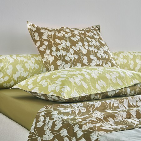 Parure de drap Envolée kaki par Blanc des Vosges