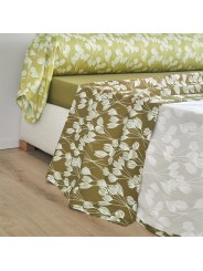 Parure de drap Envolée kaki par Blanc des Vosges