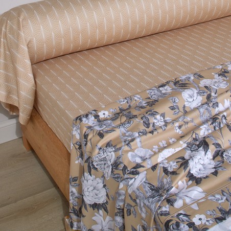 Parure de drap Impérial chanvre par Blanc Des Vosges