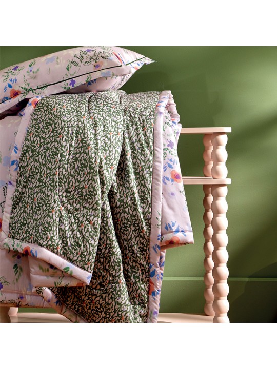 Jeté de lit matelassé Gaïa par Blanc des Vosges