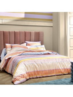 Parure de couette Portofino pastel par Blanc des Vosges