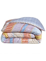 Parure de couette Portofino pastel par Blanc des Vosges