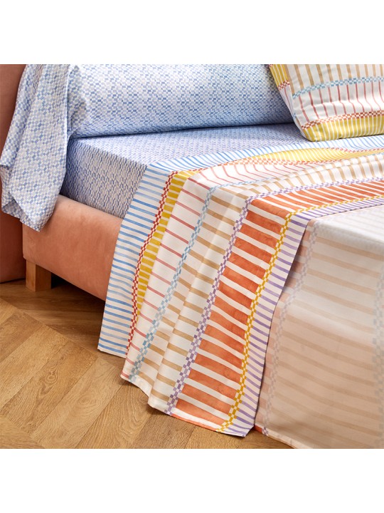 Drap plat Portofino par Blanc des Vosges