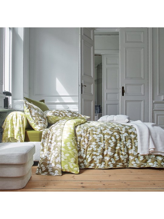 Parure de drap Envolée kaki par Blanc des Vosges