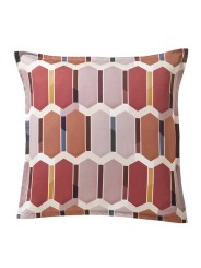 Parure de couette Mosaic sienne par Blanc des Vosges