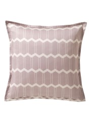 Parure de couette Mosaic sienne par Blanc des Vosges