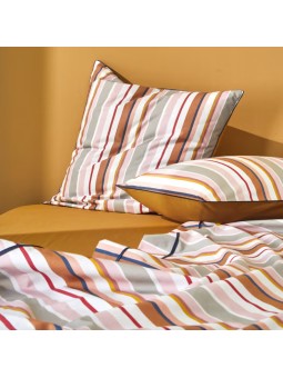 Taie d'oreiller Line par Blanc des Vosges