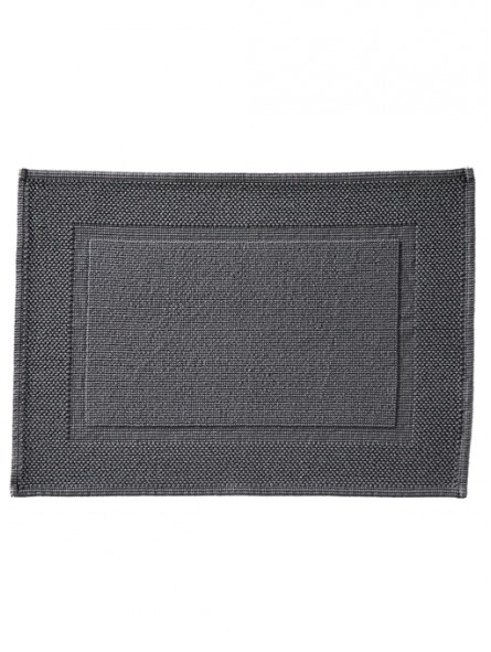 Tapis De Bain Comores Blanc Des Vosges  ANTHRACITE